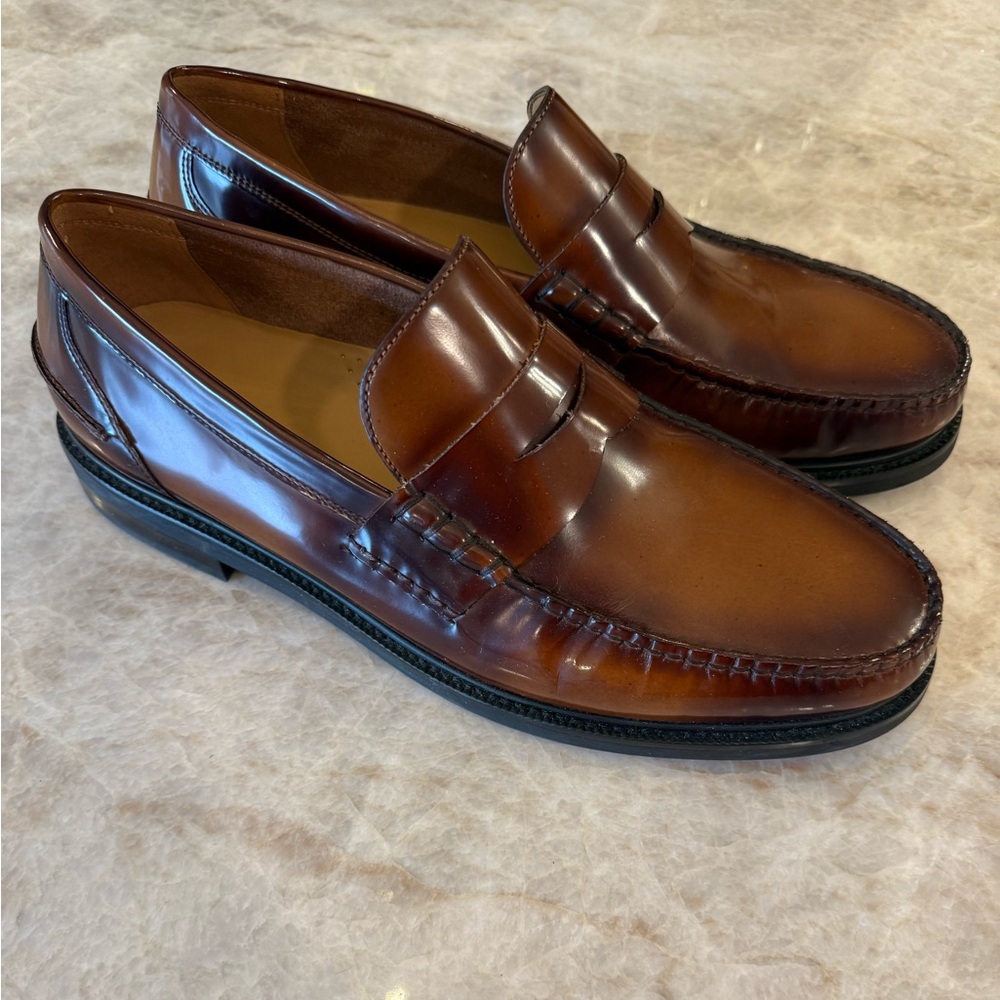 COLE HAAN Brown Leather Loafers for Men - Picture 2 of 6